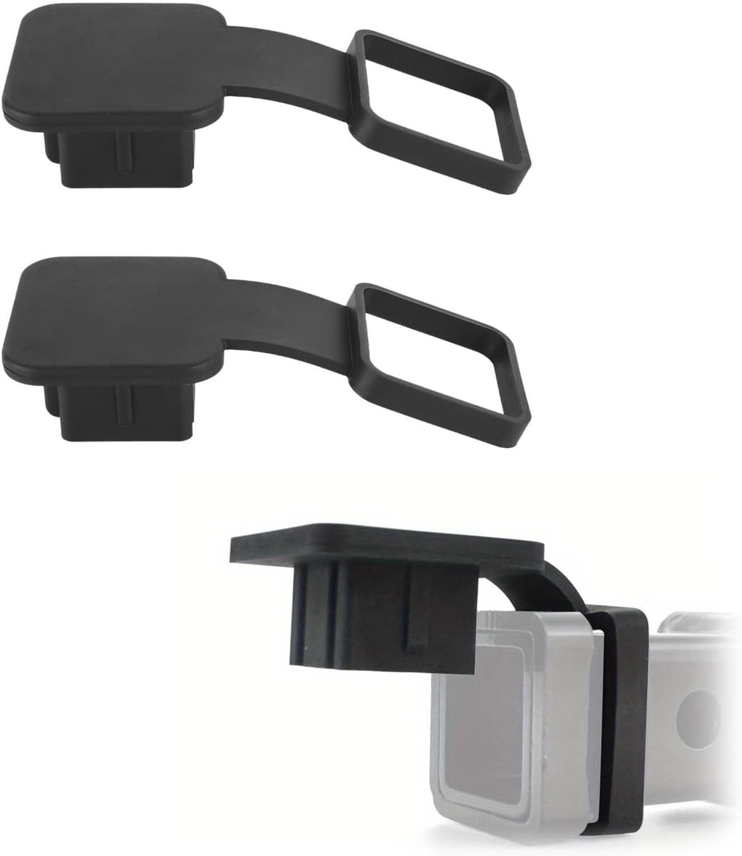 2 stuks afdekking voor aanhangerkoppeling, auto stekkerafdekking, aanhangerkoppeling ontvanger, stekkerdop, buisdekking, universele kogelafdekking, afdekking voor aanhangerkoppeling, geschikt voor