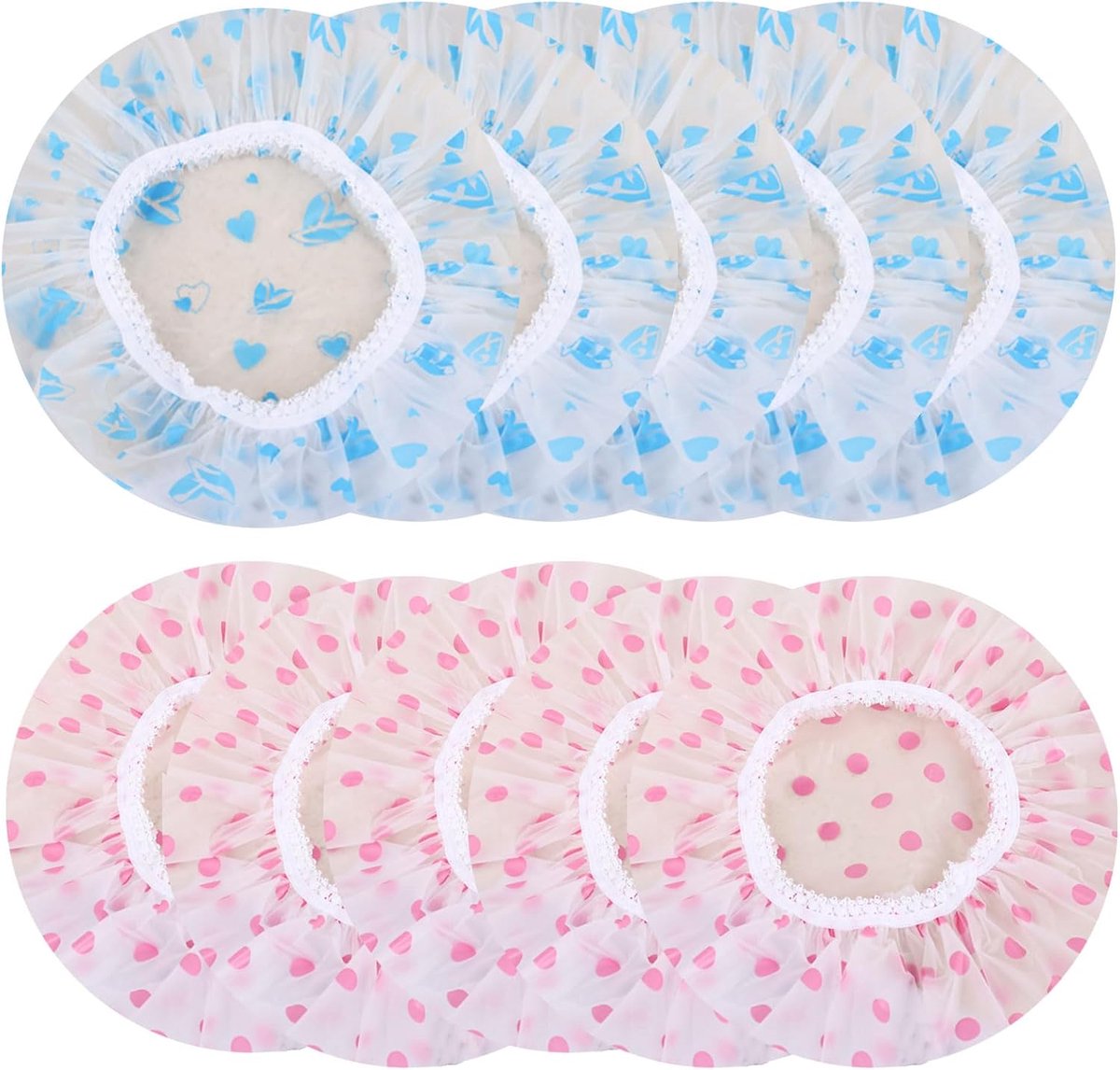 10 stuks douchemuts voor dames, elastische douchekap, waterdichte douchekapjes | Herbruikbare douchekapjes voor vrouwen dames salon