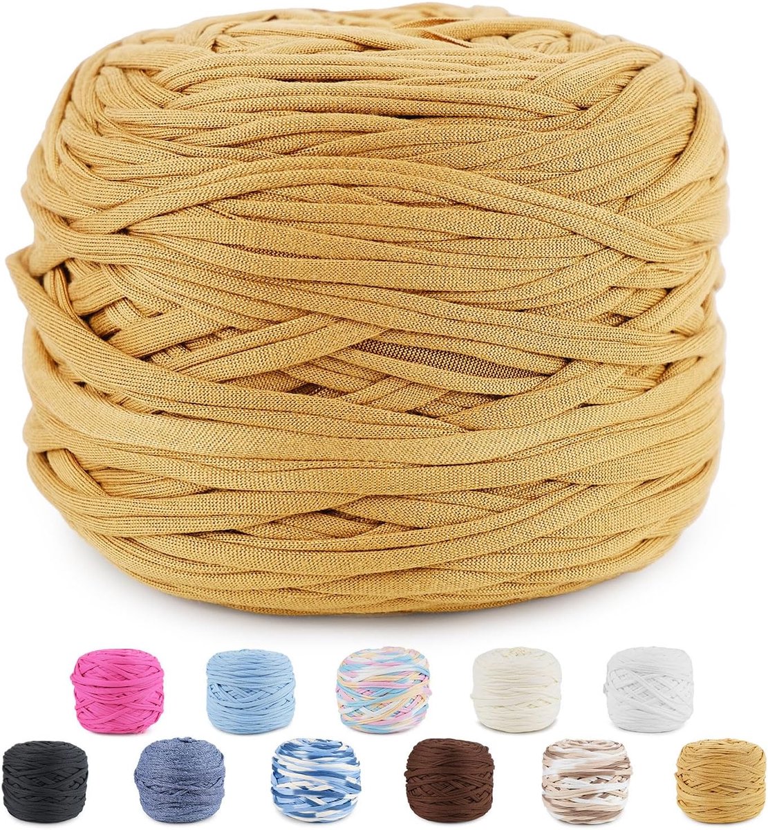 Haakband voor handtassen, 285 g/100 m, haakgaren voor handtassen, manden, tapijten, om te knutselen, decoreren, knutselen (alpaca)