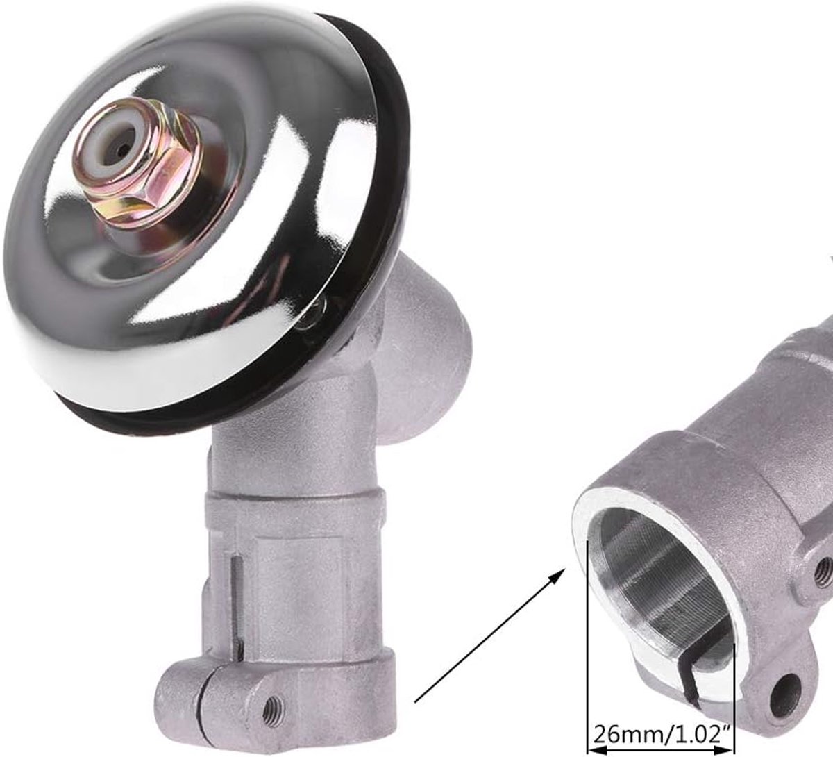 universeel, gear-kop, rond, 9 tanden, voor grastrimmer, M10 x 1,25 LH (26 mm)