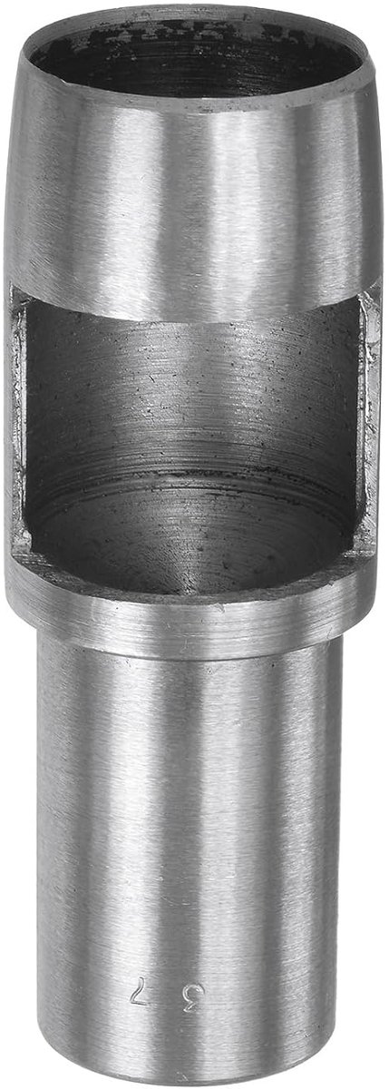Gatstans voor leer, 37 mm, gereedschap voor het boren van ronde gaten, riem, koolstofstaal, individuele stans voor het snijden van armbanden, horloge, handwerk, leer, rubber, papier, stof