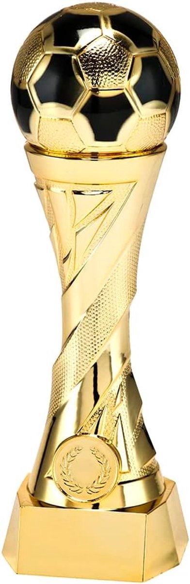 Pokal Ehrenpreis Voetbal in goud en zilver met gravure naar wens
