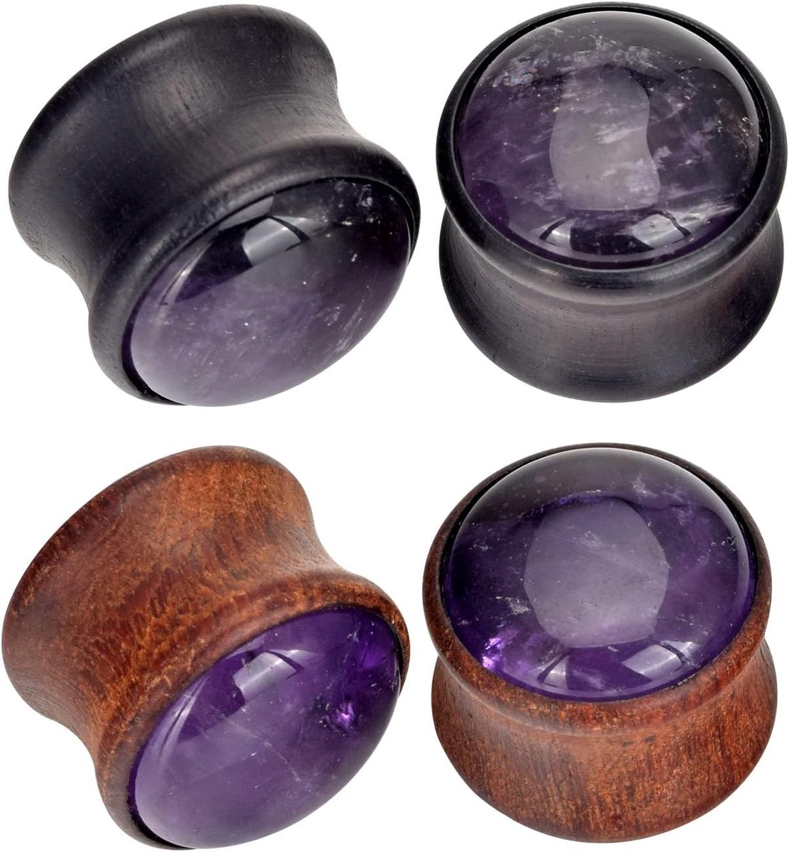 Plugs double flared earlet expander stretching oorpiercing sieraden 6 mm - 16 mm