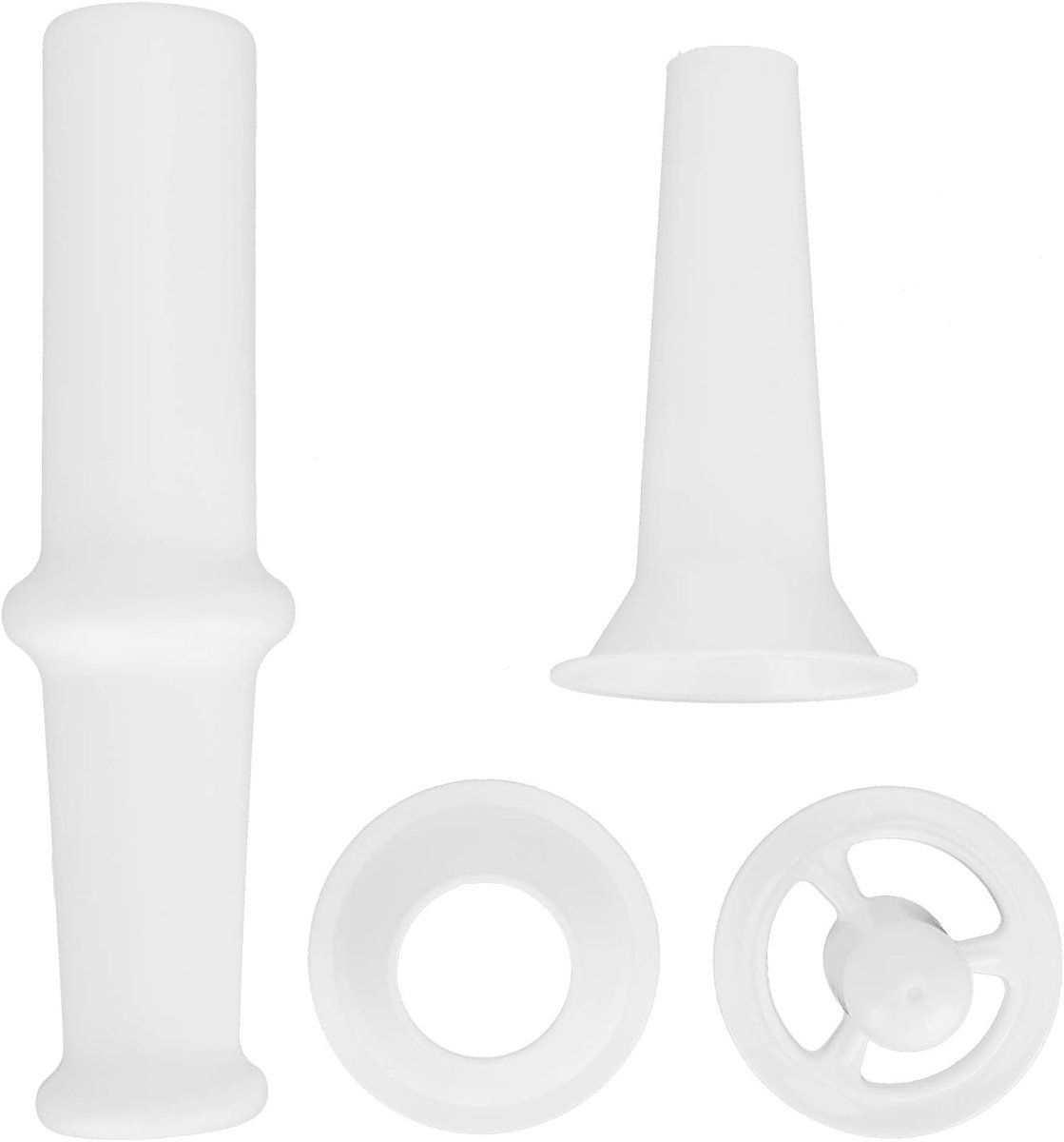 Pusher + Worst Vulmondstuk + Kubbe Attachment Pusher Slager Set Vlees Pusher Machines voor 7# Vleesmolen Universeel, Voedselmolen Tamper Kits,