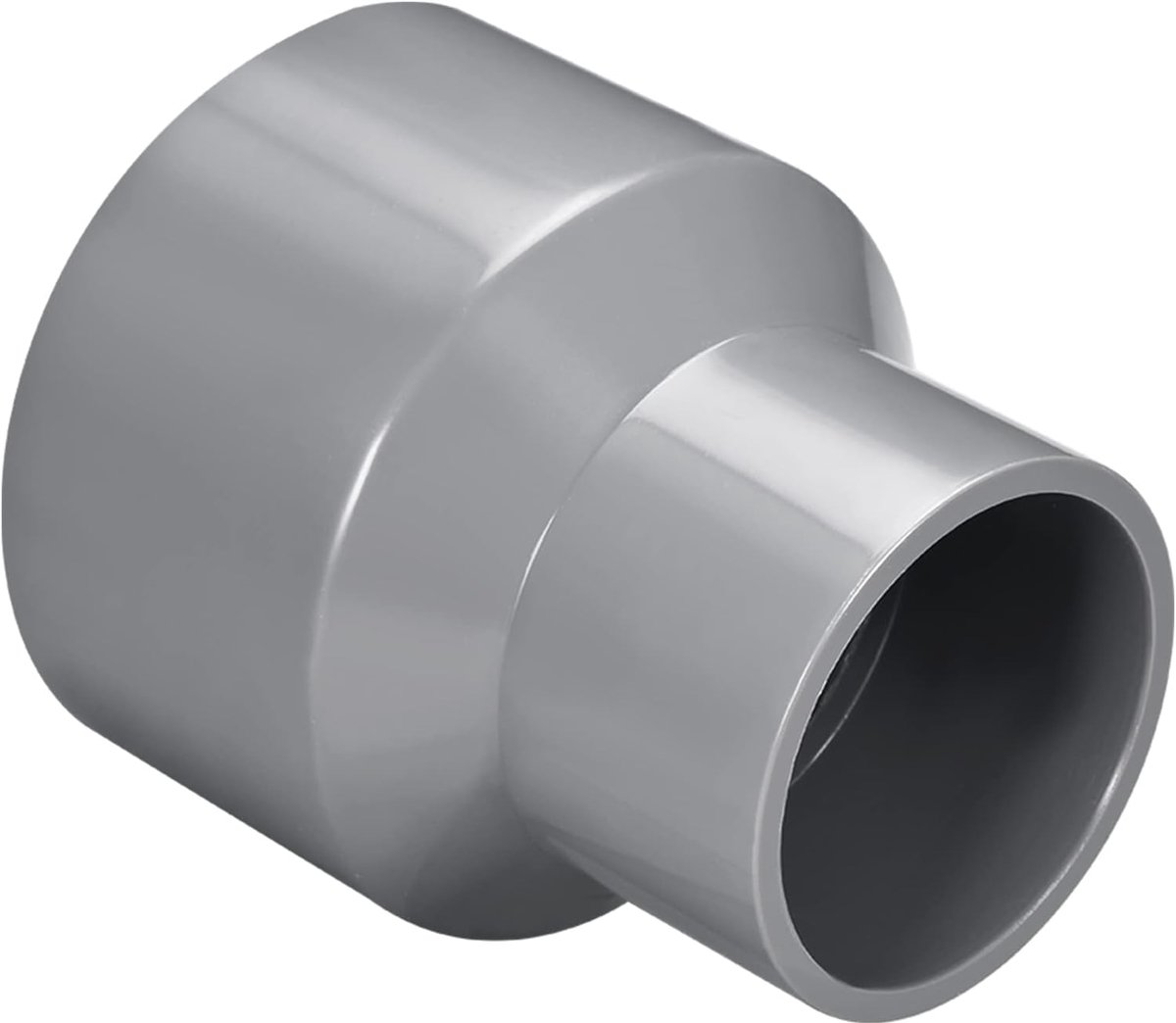 75 mm x 50 mm PVC reductie koppeling x 1 stuk DWV koppelingsconnector voor buisschroefverbindingen voor gebouwen irrigatieinstallatie grijs