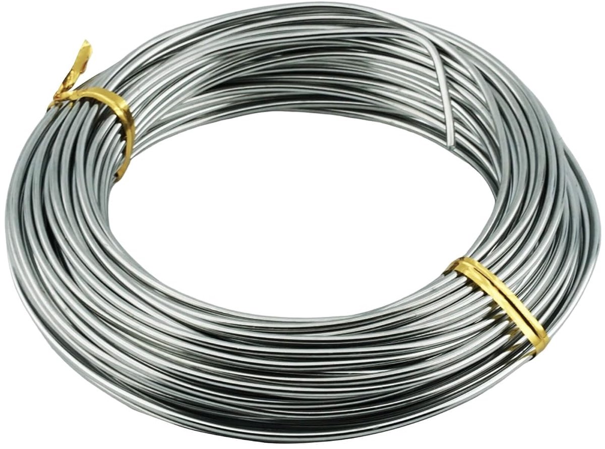 zinkdraad 2,0 mm (20 m), 99,9% puur Zn, zeer zuiver zinkdraad, in laboratorium gewijd