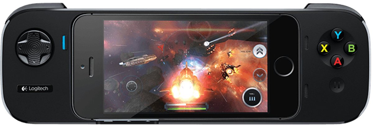 Logitech PowerShell Controller | iPhone 5 of iPod Touch | Zwart