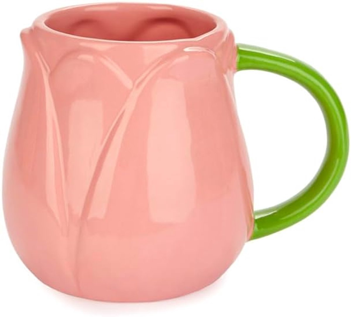 Mok tulp roze kleur tulpenbloem mok keramiek 400ml