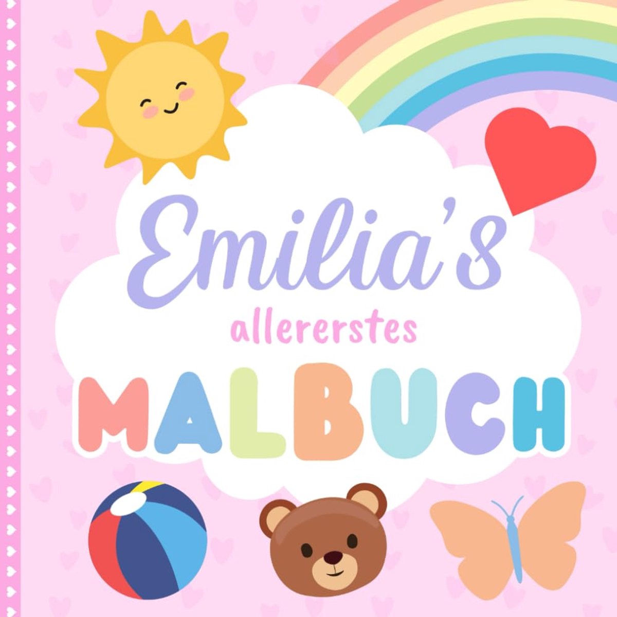 allererstes Malbuch: Personalisiertes Kritzelbuch für Emilia ab 1 Jahr
