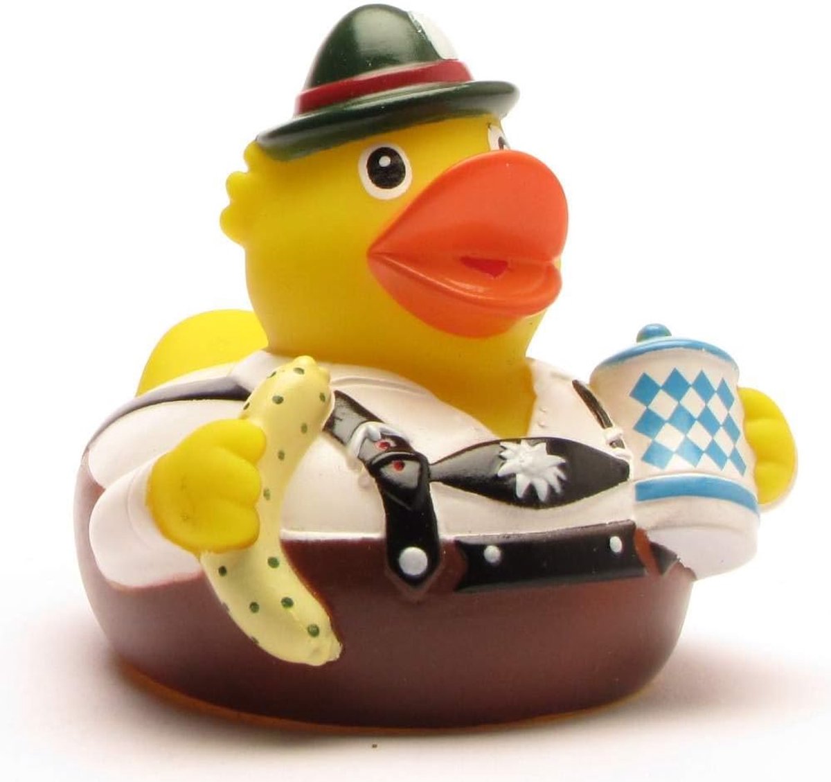 I Badeend City Duck Bayern Piepeend I incl. piepende eendje sleutelhanger in set I cadeau voor Oktoberfest I present verzamelaar I souvenir