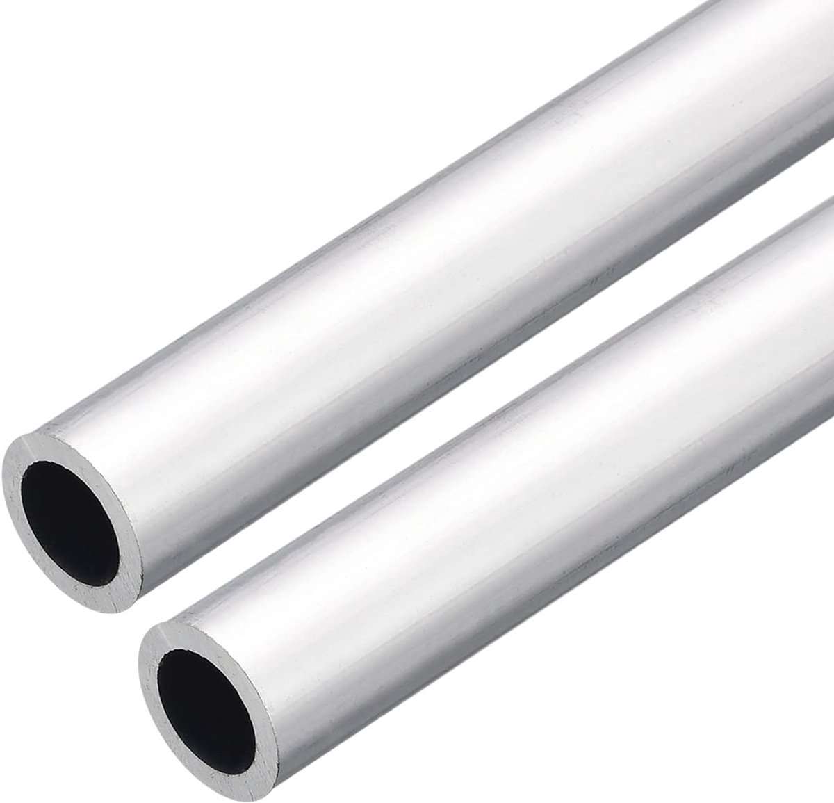 sourcing map 2 stuks 6063 aluminium ronde buis 19 mm AD 13 mm binnendiameter 200 mm lengte buisleiding slangen voor industrie knutselprojecten