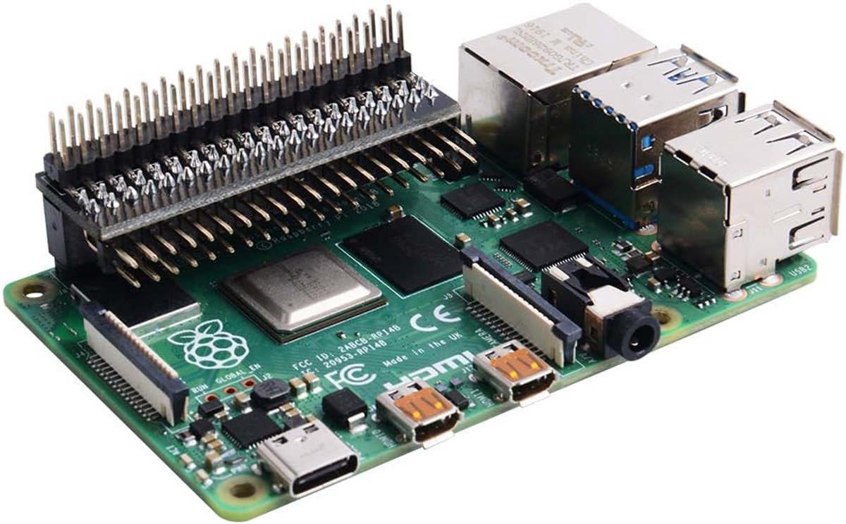 GPIO Extension Header / 1-to-2 40 Pin GPIO Edge Adapter Board voor Raspberry Pi 5/4 / 3B+ / 3B / Zero 2 W/Zero W/Zero, Micro Connectors 40-pin 1 tot 2 uitbreidingskaart (2 stuks)