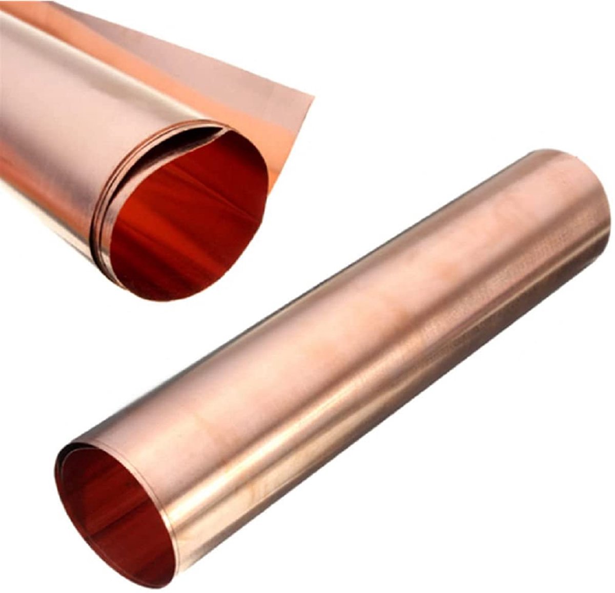 1 STKS Dikte 0.01-0.2mm Breedte 100mm Lengte 1000mm, Zuiver Koper 99,9% Metaal Koperplaat Koperen Plaat (0.2mm)