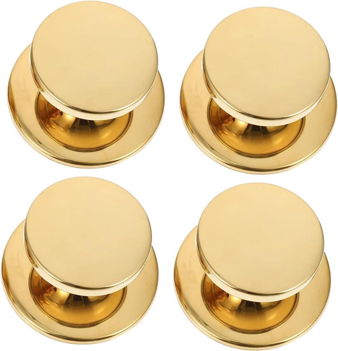 4Pcs Deksel Handvat Rvs Kookgerei Bakplaat Accessoires Rvs Steelpan Keuken Pot Deksel Handvat Kookgerei Deksel Vervanging Pot Deksel Vervanging Knoppen Rvs Grip