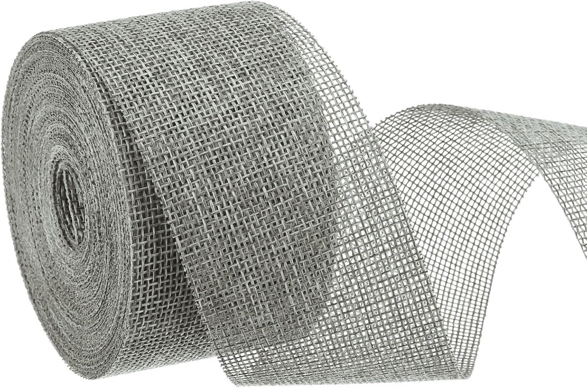 Jute lint, 5 cm breed, 10 Iarden jute band met draad voor geschenkverpakkingen, huis- en bruiloftsdecoraties, grijs