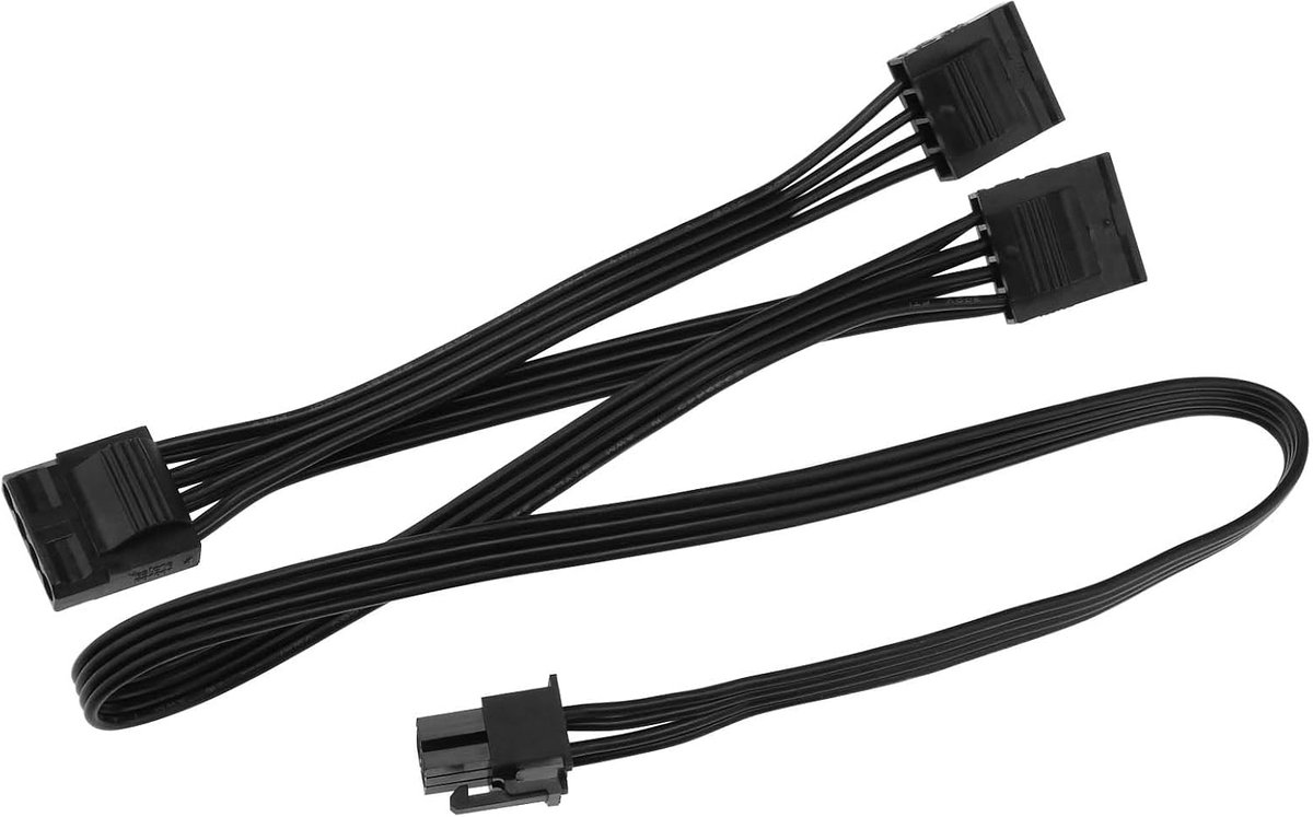 6 Pin naar 3X 4 Pin IDE Molex Adapter Kabel Harde Schijf Power Adapter Kabel Compatibel met Seasonic X-1050XM2 X-1250XM2 SS-660 Module Voeding