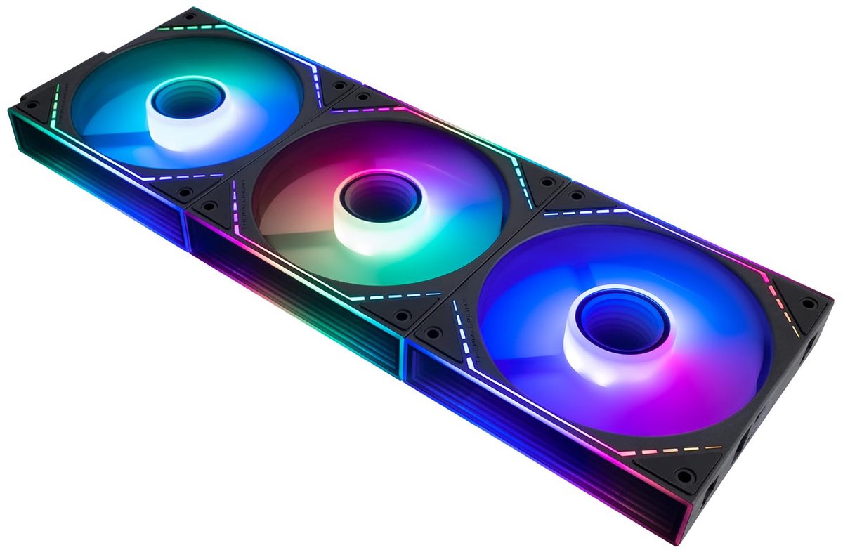 TR TL-M12Q-S X3 CPU-ventilator Modulen 12 cm behuizingskoeler, PWM-stekker Stille computerkoeling met ARGB-licht, draadloze splitsing PC-ventilator met ARGB-spiegellichteffect, geluidsarm