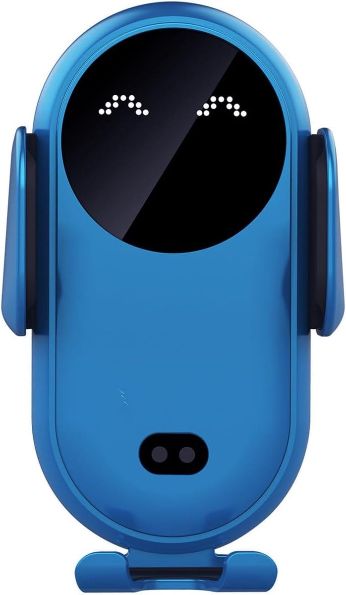 Telefoonhouder voor in de Auto met Draadloze Oplaadfunctie, 360 Graden Draaibare Inductief Laadstation, Dual Coil
