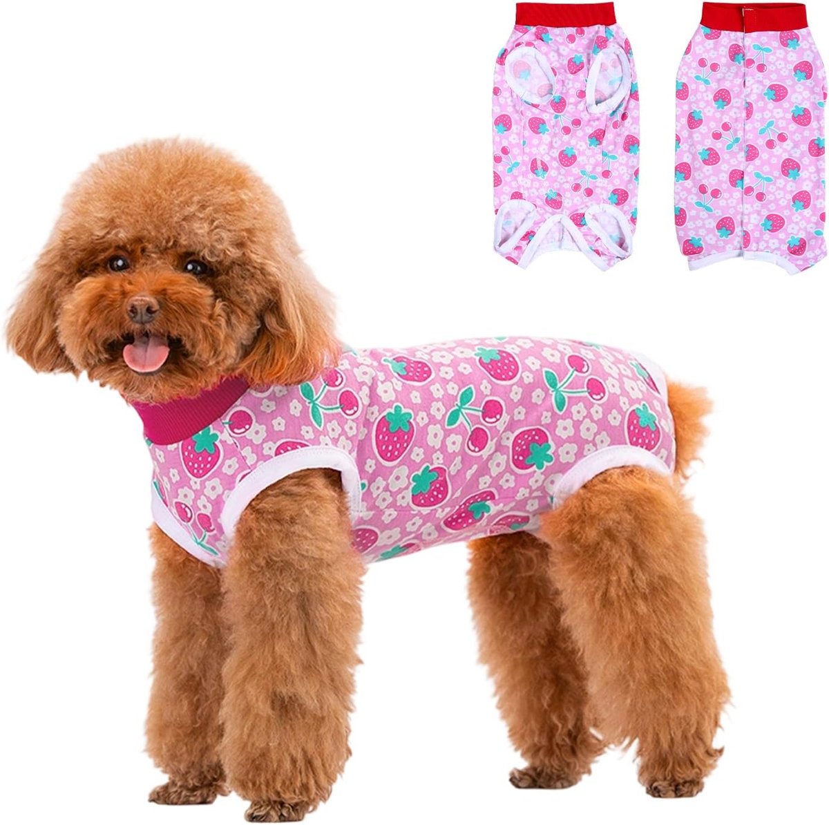 Hondenbody na op Wondbeschermingspak voor Honden, Hondenbody na Castratie Herstelpak voor Kleine en Middelgrote Honden, Voorkomt Het Likken van Allergie Wonden Alternatief voor Kegels