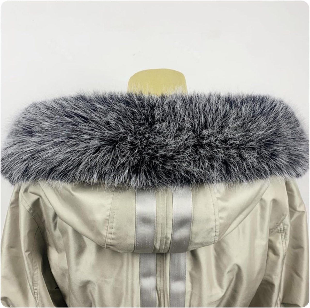 kraag 75 cm kraag van imitatiebont met knopen fauxbontkraag afneembare warme bontkraag imitatiebont vos bontkraag pluizig kraag van imitatiebont kraag voor winterjas