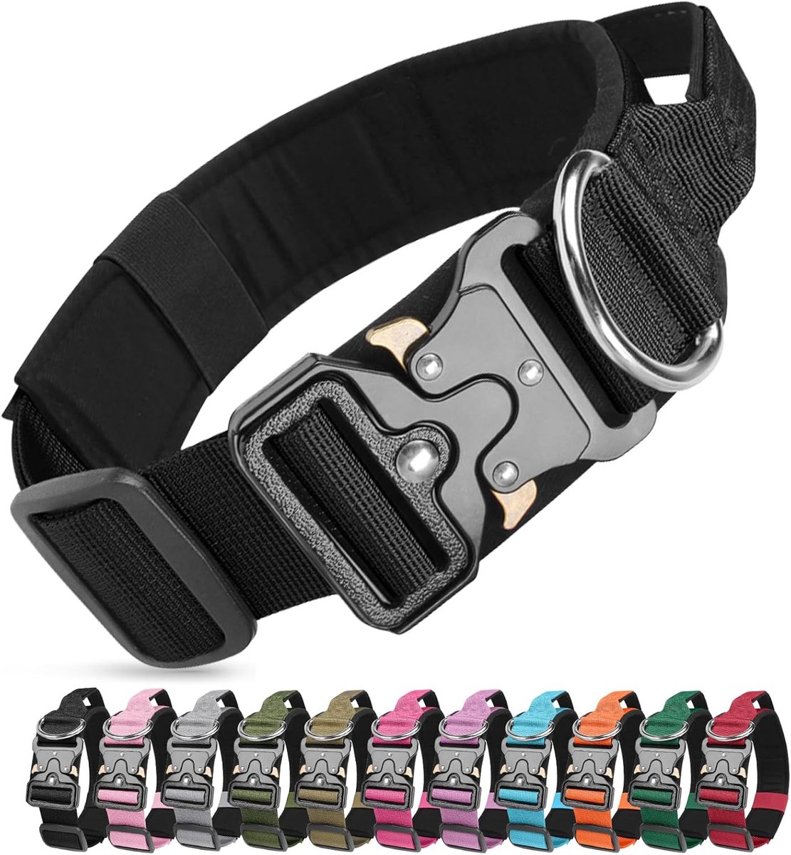 halsband voor honden (zwart, M)