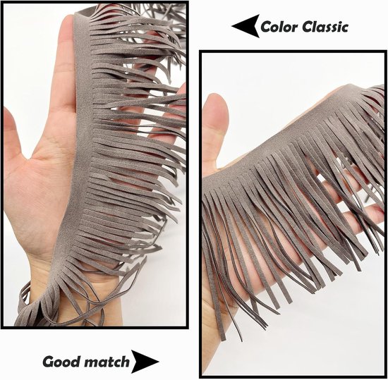 Synthetisch Suède Kwast Lint, 2 Meter Lang, 10 Cm Diameter, Voor Naaien, Knutselen, Woondecoratie, Kleding, Meubels En Gordijnen — afbeelding 2