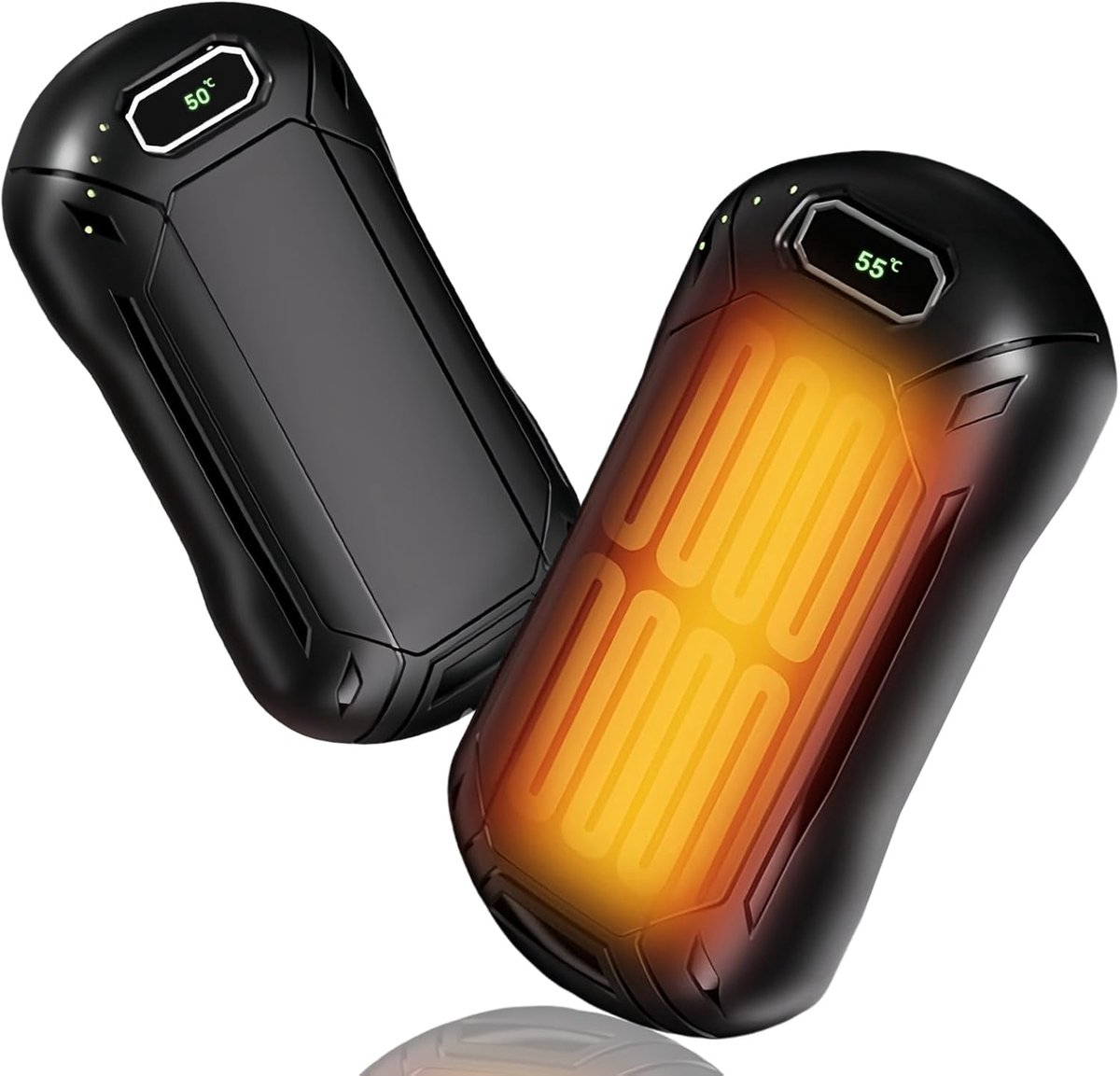 Oplaadbare handwarmers met 6000mAh, temperatuur met 3 standen instelbaar, zakformaat, ideaal voor camping, skiën, jagen, menstruatieperiode, kerstcadeaus