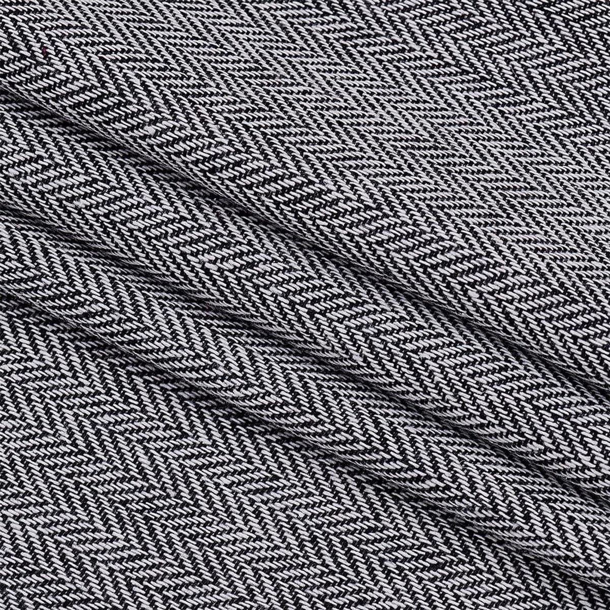 Stof Wollen Restanten Offcuts Tweed Vierkanten Vilten Lakens Wollen Stof voor Craft Decoratieve Kleding Accessoires Vilten Applique, Grijs (150 x 100 cm)