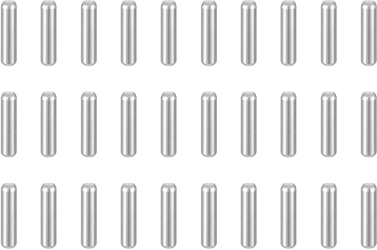 Cilindrische bouten M2 (2 mm) x 8 mm 304 roestvrij staal, plankhouder, bevestigingselement voor metalen apparaten, houten meubels, doe-het-zelf installatie, 50 stuks, zilver