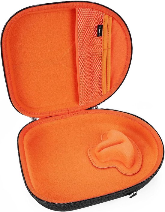 Shield koptelefoonhoes compatibel met JBL TUNE 770NC/760NC/750NC/720BT, Live 770NC - Vervangende harde schaal reisetui met kabelopslag (Zwart) — afbeelding 5