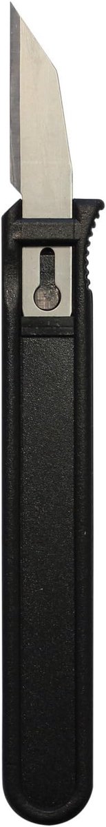 Wegwerp-knutselmes, roestvrij staal, zilver, 1,5 x 0,3 x 15 cm