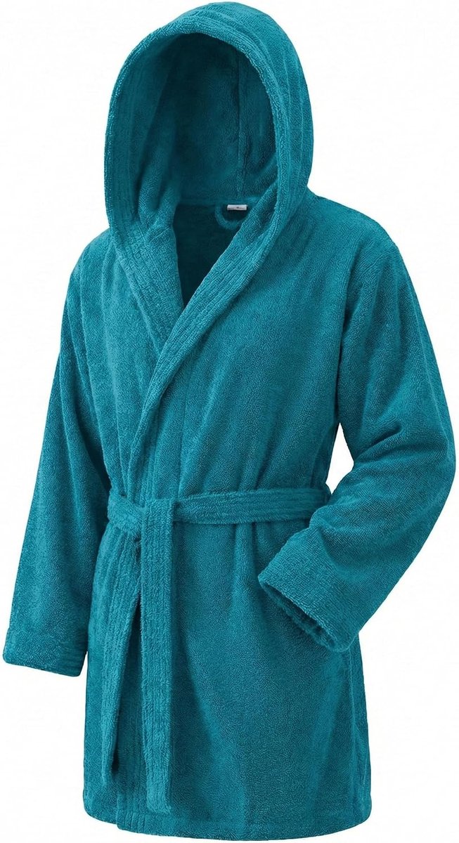 Handdoek - Unisex Badjas - Douchebadjas voor Heren of Dames - Badjas met Capuchon - 100% Katoen - 500g/m2 - Badstof Badjas, XL