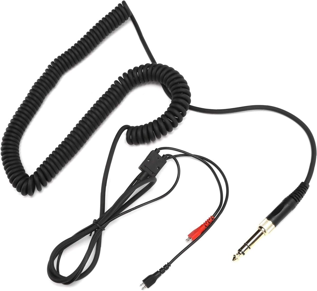 Spiraalkabel, Audiokabel met Adapter Vervangende Onderdelen voor Hd25 Hd560 Hd540 Hd430 Hd250