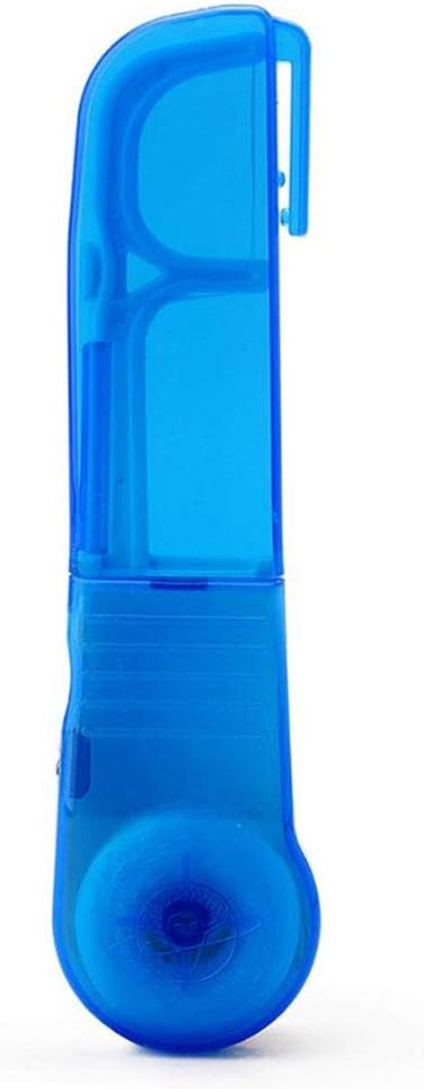 Self-Cut Dental Floss Holder Toothpick Flosser Organizer Rack with 30 Meters Dental Floss (Blue)