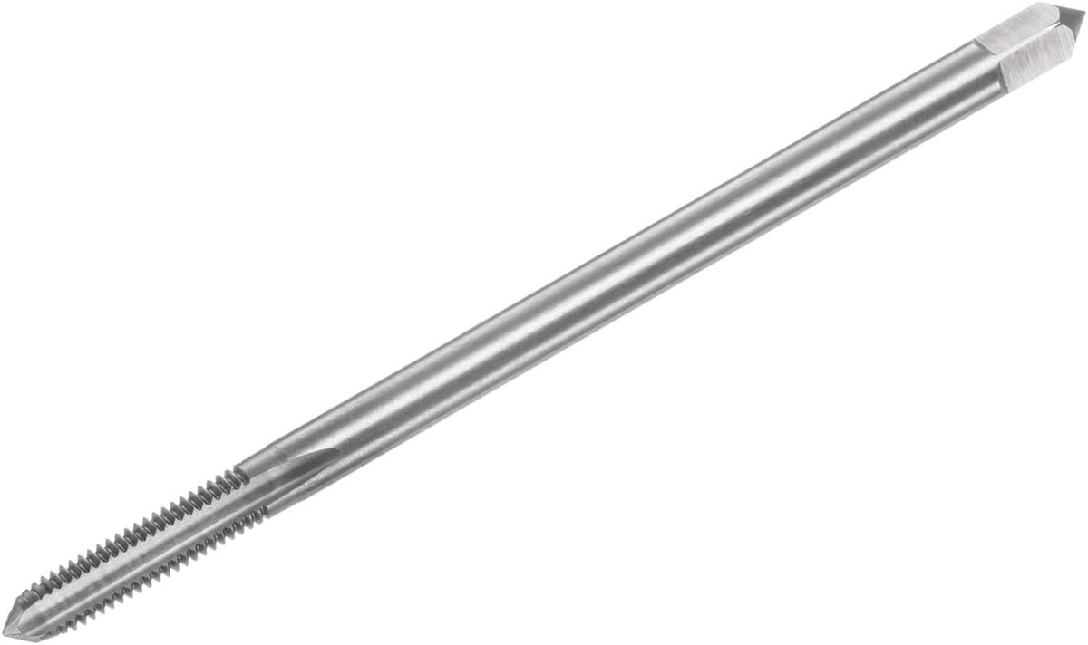 Schroefdraadboor voor metrische schroefdraad, M6 x 1 H2, 120 mm, extra lange schroefdraadfrees, rechte schroefdraad, reparatiegereedschap, schroefdraadboor