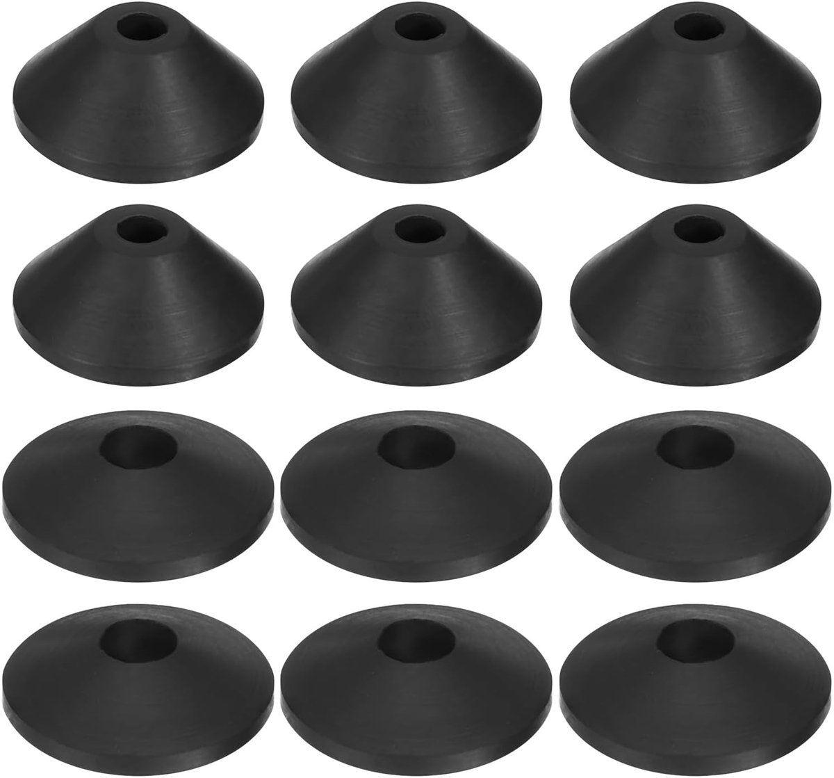 12 stuks wc-bouten, rubberen sluitring, conisch sluitringen, toilet, tank, lekpreventiekit voor toilet, tank, schaal, bouten