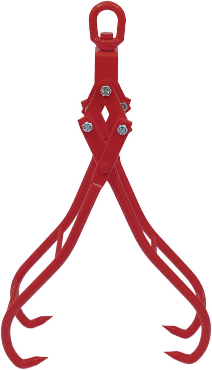 4-klauwen houtgrijper voor hout, 2 ton, achtertang voor laadwerkzaamheden in het bos, houten grijper voor boomstammen, bostang, sleeptang, heftang, houtgrijper, houten tang
