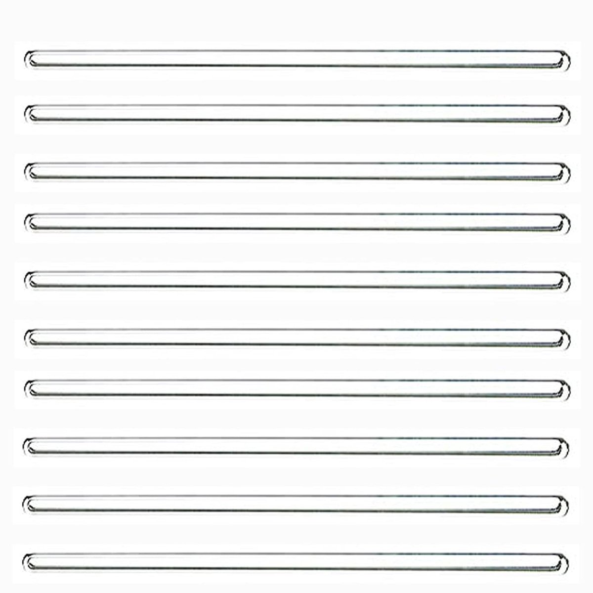 12 Inch 30 cm Glas Roerstang 10 Stks Lab Roerstangen Glas Herbruikbare Mengstokken Borosilicaat Massief Roerstaafjes Met Beide Einden voor Warme Koude Dranken Chemie Keuken