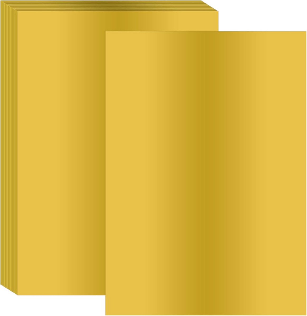 11.7x8.3 Hot Stamping Folie Papiervel, 40 Vellen A4 Warmteoverdracht Hot Stamping Papier Folie voor Lederen DIY Logo Decor Craft Gift Pakket Scrapbook Kaart, Goud