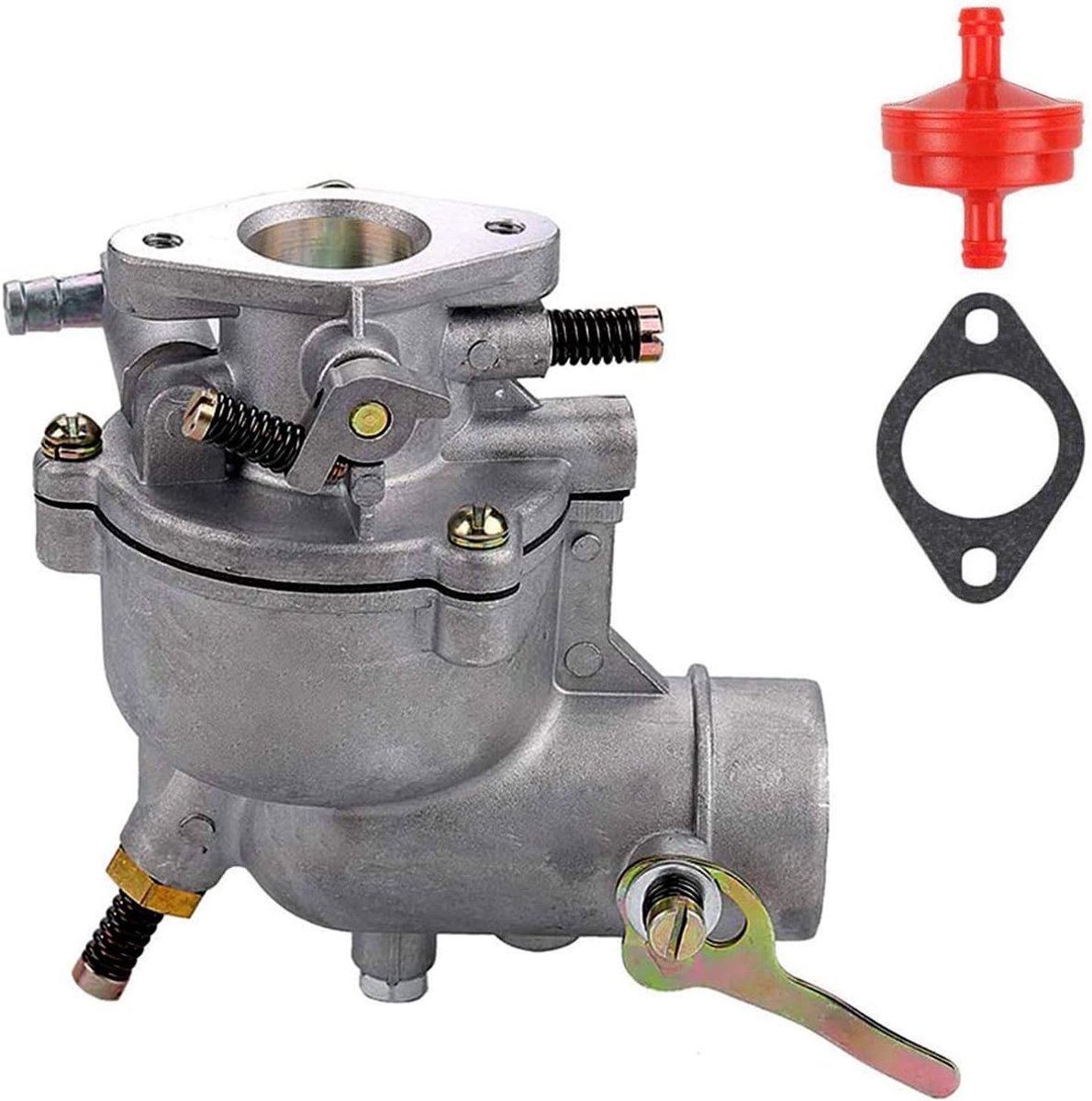 Carburateur voor Briggs & Stratton 390323 398170 398170 7 PS 8 PS 9 PS horizontale motoren 194412 190432 190402 195422 190400 170401 motor, met afdichting en brandstoffilter ter