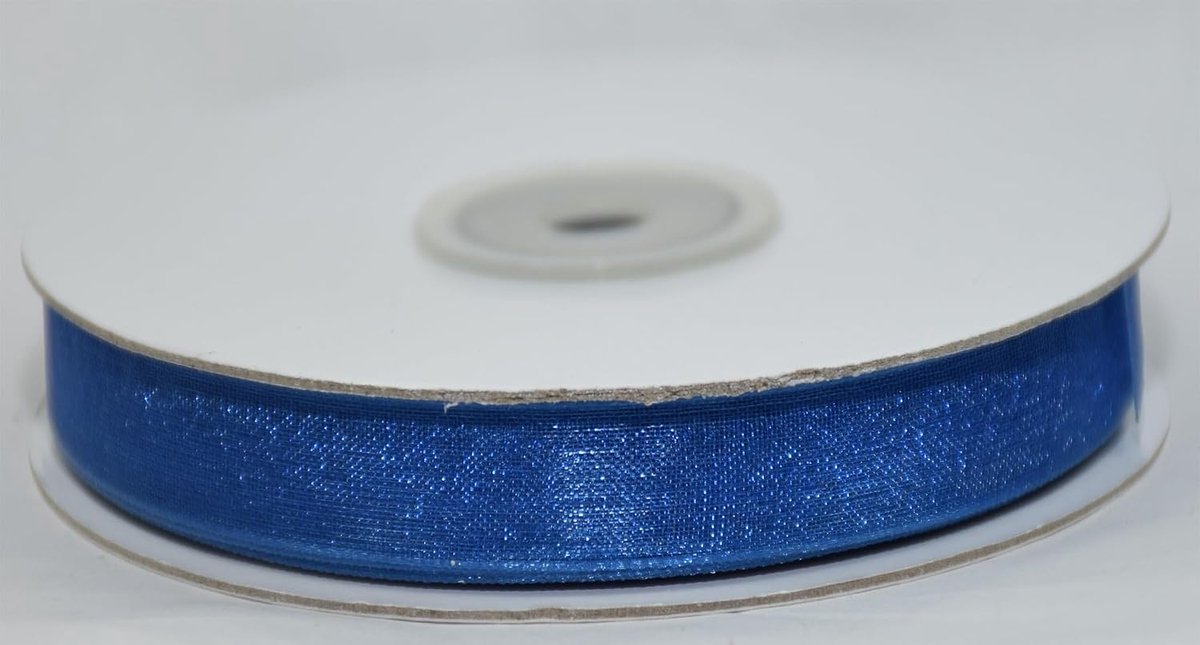 Nastro in organza BLU AVION 20 mm x 50 metri