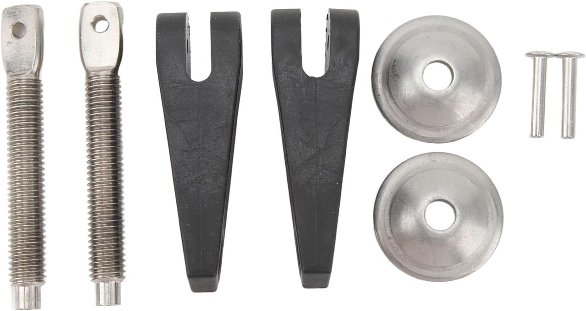2 Sets Klemhandgreep Assy-schroef, Robuuste Klemhandgreepschroevenset, voor Buitenboordmotor 2SH-beugel, OE 6G1 4311600, 6E0 43118 00 00, ABS + Aluminiumlegering, Past op