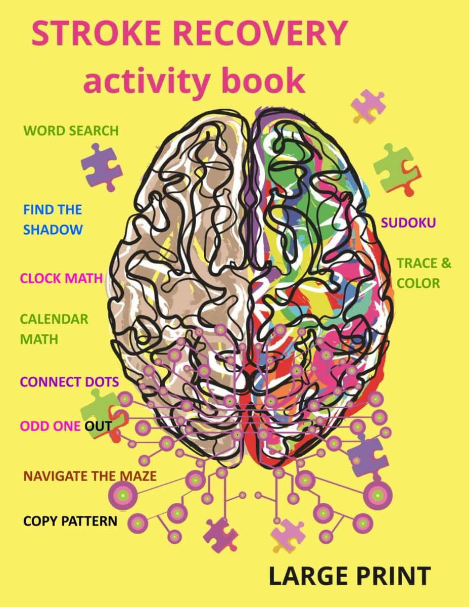 recovery activity book: for adults LARGE PRINT