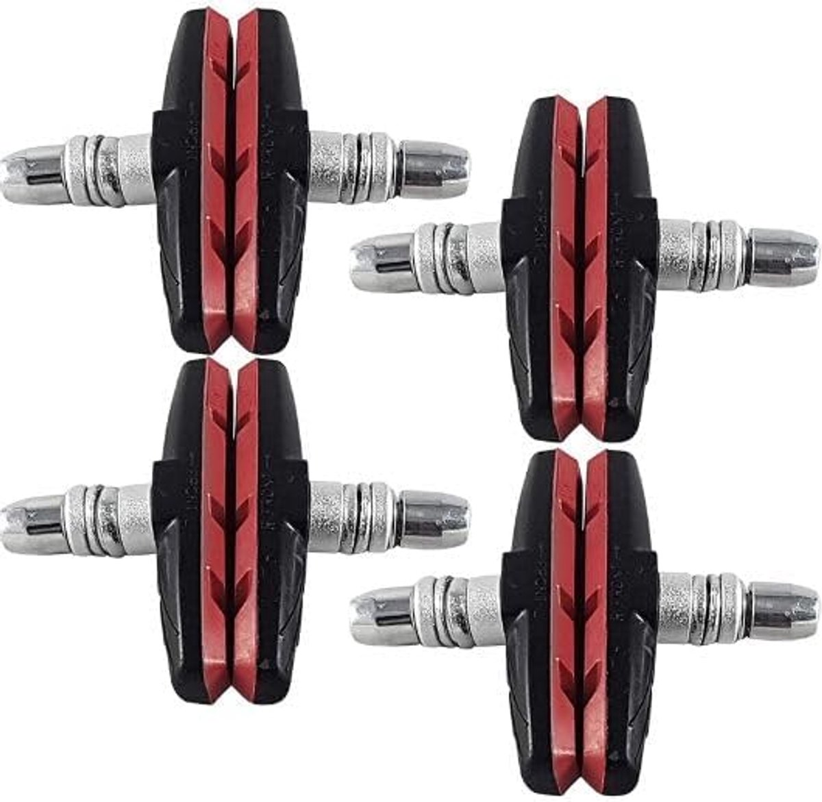 Fietsrem|LOT DE 4-8|✮✮levenslange garantie✮✮- V-rem voor fietsremklauw|70 MM| fietsremblokken/VTT/VTC- fietsremblokken met moeren
