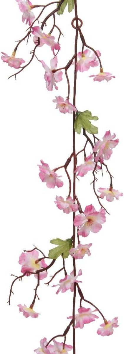 Kunstbloemen slinger 187 cm kersenbloesem kunstmatige sakura bloemen bloemenkrans decoratieve bloemen hangdecoratie
