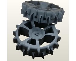 Wielen wiel compatibel met Bosch Indego 300 350 400 500 700 robot grasmaaier spikes off-road wielen vervangend wiel