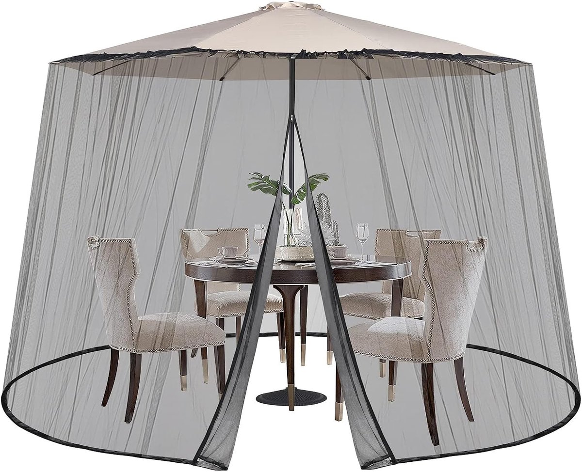 Muggennet voor enkele of tweepersoonsbedden, insectengaas, complete set baldakijn, snelle en eenvoudige installatie