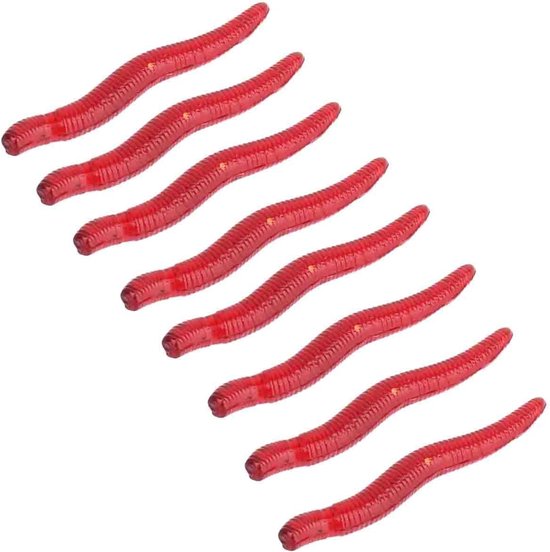 Zachte Aas Set Realistische Valse Regenworm Worm Elastische Rubber Regenworm Visaas — afbeelding 3