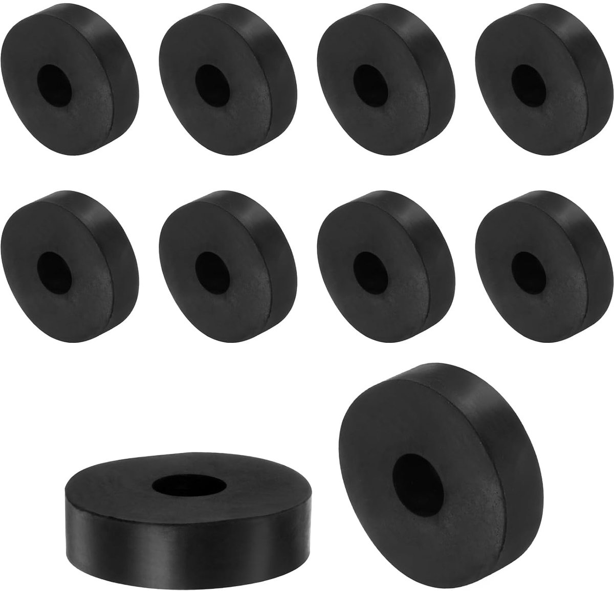 4 stuks rubberen afstandhouders 70 mm OD 16 mm ID 25 mm hoogte ronde trillingsdempers dikke rubberen schijven voor thuis- en auto-accessoires