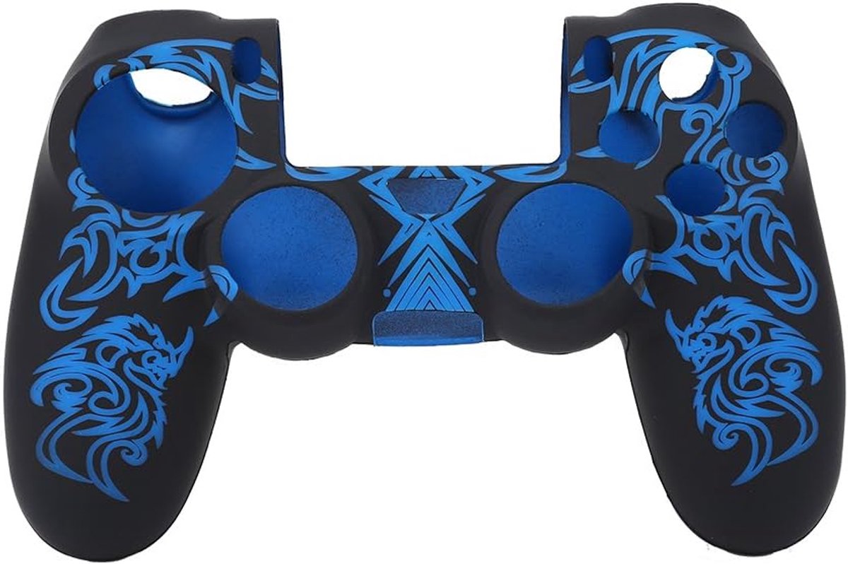 PS4-controller-hoes, siliconenrubber, softcover, hoes, antislip gripbeschermhoes, draadloze gamepad voor siliconen, zweetbestendig, antislip, speelaccessoires, draadloze antislip beschermhoes